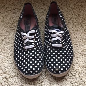 Black and White Polka Dot Keds